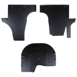 Tapete de carro 3 unid. compatível com vw t5 2010-2015 borracha