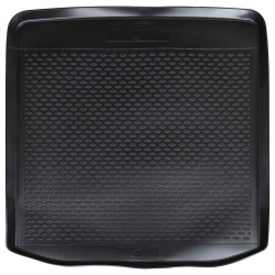 Tapete de porta-malas preto borracha