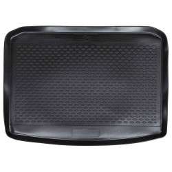Tapete de porta-malas preto borracha