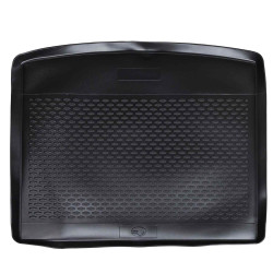 Tapete de porta-malas preto borracha