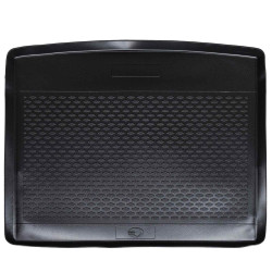 Tapete de porta-malas preto adequado para vw tiguan 2016-