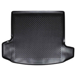 Tapete de porta-malas preto borracha