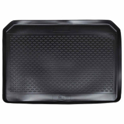 Tapete de porta-malas preto borracha