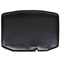 Tapete de porta-malas preto borracha
