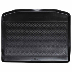 Tapete de porta-malas preto borracha