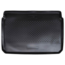 Tapete de porta-malas preto compatível com peugeot 2008 2019-