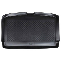 Tapete de porta-malas preto adequado para vw polo 2017-