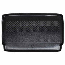Tapete de porta-malas preto compatível com opel corsa 2019-