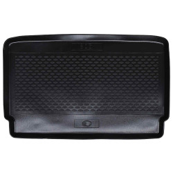 Tapete de porta-malas preto adequado para peugeot 208 2018-