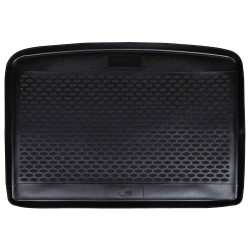 Tapete de porta-malas preto compatível com fiat 500l 2013-