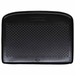 Tapete de porta-malas preto borracha