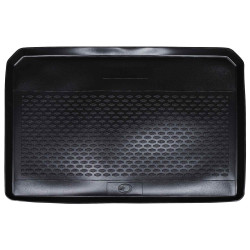 Tapete de porta-malas preto compatível com citroen c3 2017-2024