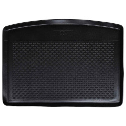 Tapete de porta-malas preto borracha