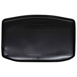 Tapete de porta-malas preto borracha