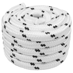 Corda de barco 2.5 mm 25 m branco poliéster