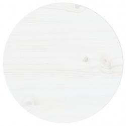 Tampo de mesa pinho maciço Ø30x2,5 cm branco - Imagen 1
