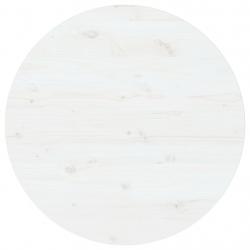 Tampo de mesa pinho maciço Ø90x2,5 cm branco - Imagen 1