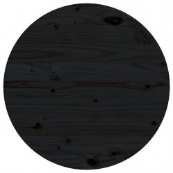 Tampo de mesa pinho maciço Ø60x2,5 cm preto - Imagen 1