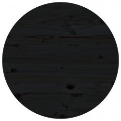Tampo de mesa pinho maciço Ø80x2,5 cm preto - Imagen 1