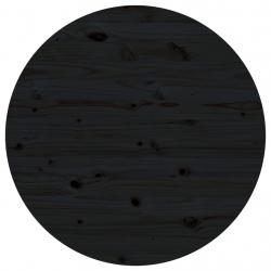 Tampo de mesa pinho maciço Ø90x2,5 cm preto - Imagen 1