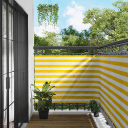 Tela de varanda amarelo e branco 110 x 800 cm tecido oxford