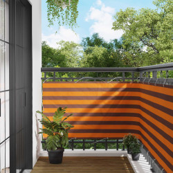 Tela de varanda laranja e marrom 100 x 800 cm tecido oxford