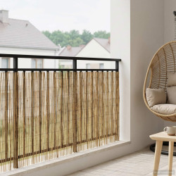 Cerca para jardim carbonizado 600 x 90 cm junco
