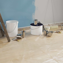 Lona de poeira com fita adesiva 12 unid. transparente HDPE