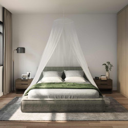 Rede mosquiteira para cama 3 unid. 156 mesh branco ⌀56 x 220 cm