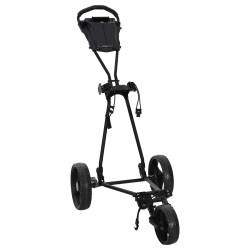 Carrinho de golfe manual preto 95 x 60 x 130 cm ferro