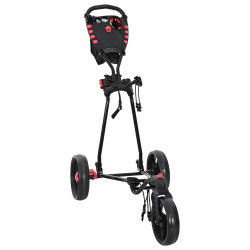 Carrinho de golfe manual preto 110 x 60 x 132 cm ferro