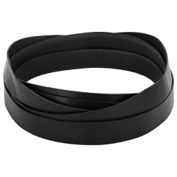Pulseira de couro preto 1000 x 3,5 cm couro