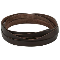 Pulseira de couro marrom escuro 500 x 1 cm couro