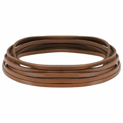 Pulseira de couro castanho 500 x 0,3 cm couro