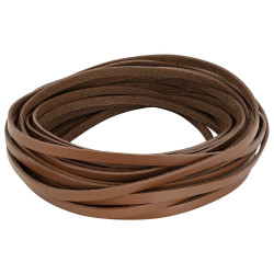 Pulseira de couro castanho 500 x 0,8 cm couro
