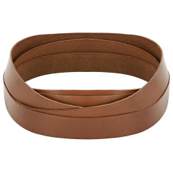 Pulseira de couro castanho 1000 x 2,5 cm couro