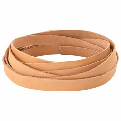 Pulseira de couro marrom claro 500 x 1 cm couro