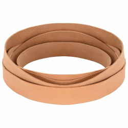 Pulseira de couro marrom claro 500 x 3,5 cm couro