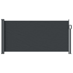 Toldo lateral retrátil 300 x 100 cm poliéster retangular preto