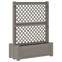 Grande vaso com treliça cinzento 99,5 x 43 x 133,5 PP