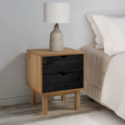 Mesa-de-cabeceira otta preto 45 x 39 x 57 cm