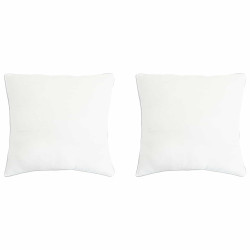 Almofada 2 unid. 50 x 50 cm fibra de bambu branco