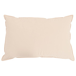 Almofada bege 60 x 70 cm fibra de kapok