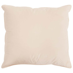 Almofada bege 80 x 80 cm fibra de kapok