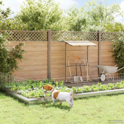 Cerca de jardim com estacas 48 unid. 35 x 50 cm aço galvanizado