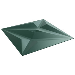 Painéis de parede 48 unid. 50 x 50 cm verde estrela espuma xps