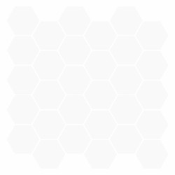 Azulejo hexagonal 50 unid. branco 30 x 30 cm poliuretano e PET