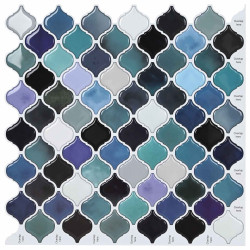 Azulejo lanturn 50 unid. verde azul 27 x 27 cm