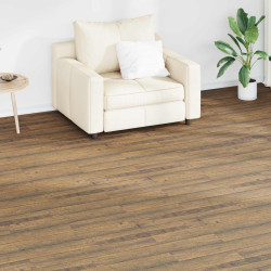 Pranchas de piso marrom noz 5,02 m² 36 unid. PVC