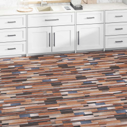 Pranchas de piso multicolor 5,02 m² 36 unid. PVC